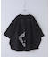 26/-天竺 パウダー加工 2WAY スリーブ Tシャツ