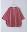 26/-天竺 パウダー加工 2WAY スリーブ Tシャツ