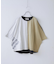 26/-天竺 パウダー加工 2WAY スリーブ Tシャツ