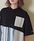 異素材 切替 フード付 プルオーバー シャツ