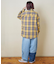微起毛 チェック レギュラー シャツ