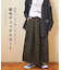起毛 チェック ロング スカート