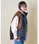 ボア × ファー × キルト 切替 ジップアップ ベスト