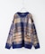モヘアタッチ ニット ジャガード チェック柄 プルオーバー