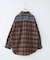 ネル チェック 切替 ビッグシャツ
