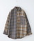 ネル チェック 切替 ビッグシャツ