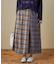 ネルチェック ラップ風 スカート