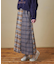ネルチェック ラップ風 スカート