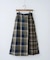 ネルチェック ラップ風 スカート