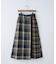 ネルチェック ラップ風 スカート