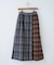 ネルチェック ラップ風 スカート