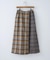 ネルチェック ラップ風 スカート