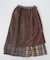 ネルチェック ラップ風 スカート
