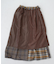 ネルチェック ラップ風 スカート