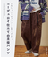 6W コーデュロイ ロゴプリント イージーパンツ