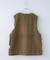 カーリーファー トグルボタン Vネック ベスト