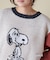 PEANUTS  ( ピーナッツ ) 1/16ネップヤーン ニット バックロゴ プルオーバー