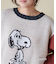 PEANUTS  ( ピーナッツ ) 1/16ネップヤーン ニット バックロゴ プルオーバー