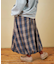 チェック バルーンスカート