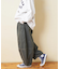 微起毛 ツイル バルーン パンツ