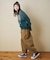微起毛 ツイル バルーン パンツ