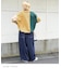 【再入荷】デニム ワイド イージーパンツ