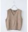シャギー ニット Vネック ベスト