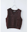 シャギー ニット Vネック ベスト