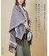 千鳥格子 フリンジ ショール