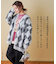 WEB限定 evo. (エボ) アーガイル柄 シャギーニット Vネック カーディガン