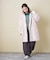 綿ナイロンツイル ステンカラーコート
