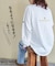 20/-OE天竺 バックプリント ロングTシャツ