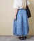 デニム プリント バルーンスカート