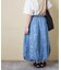 デニム プリント バルーンスカート