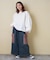 デニム ピグメント ビッグ イージーパンツ