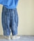 デニム 切替 イージーパンツ