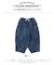 デニム 切替 イージーパンツ
