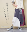 21/-天竺 パウダー加工 リメイク風 切替 スカート
