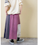 21/-天竺 パウダー加工 リメイク風 切替 スカート