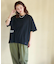 20/-OE天竺 汗染み防止加工 コクーン Tシャツ