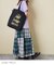 インド 先染め チェック パッチワーク ギャザースカート