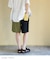 麻レーヨン ボイル ハーフパンツ