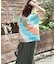 天竺 タイダイ メッシュ 切替 Tシャツ