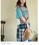 30/-TC天竺 片染 ロゴ Tシャツ