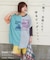 30/-TC天竺 片染 リメイク風 ビッグ Tシャツ