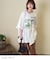 30/-TC天竺 片染 リメイク風 ビッグ Tシャツ