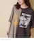 30/-TC天竺 片染 リメイク風 ビッグ Tシャツ