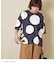 21/-OE天竺 ドット / ボーダー プリント 汗染み防止加工 Tシャツ