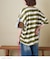 21/-OE天竺 ボーダー / ドット プリント 汗染み防止加工 Tシャツ