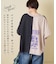 18/-トンプキン天竺 ケミカル加工 リメイク風 切替 ヤッコ Tシャツ